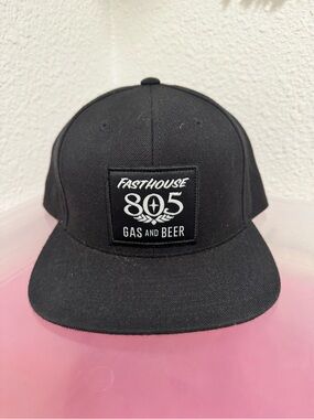 Fasthouse 805 Black Snapback Hat